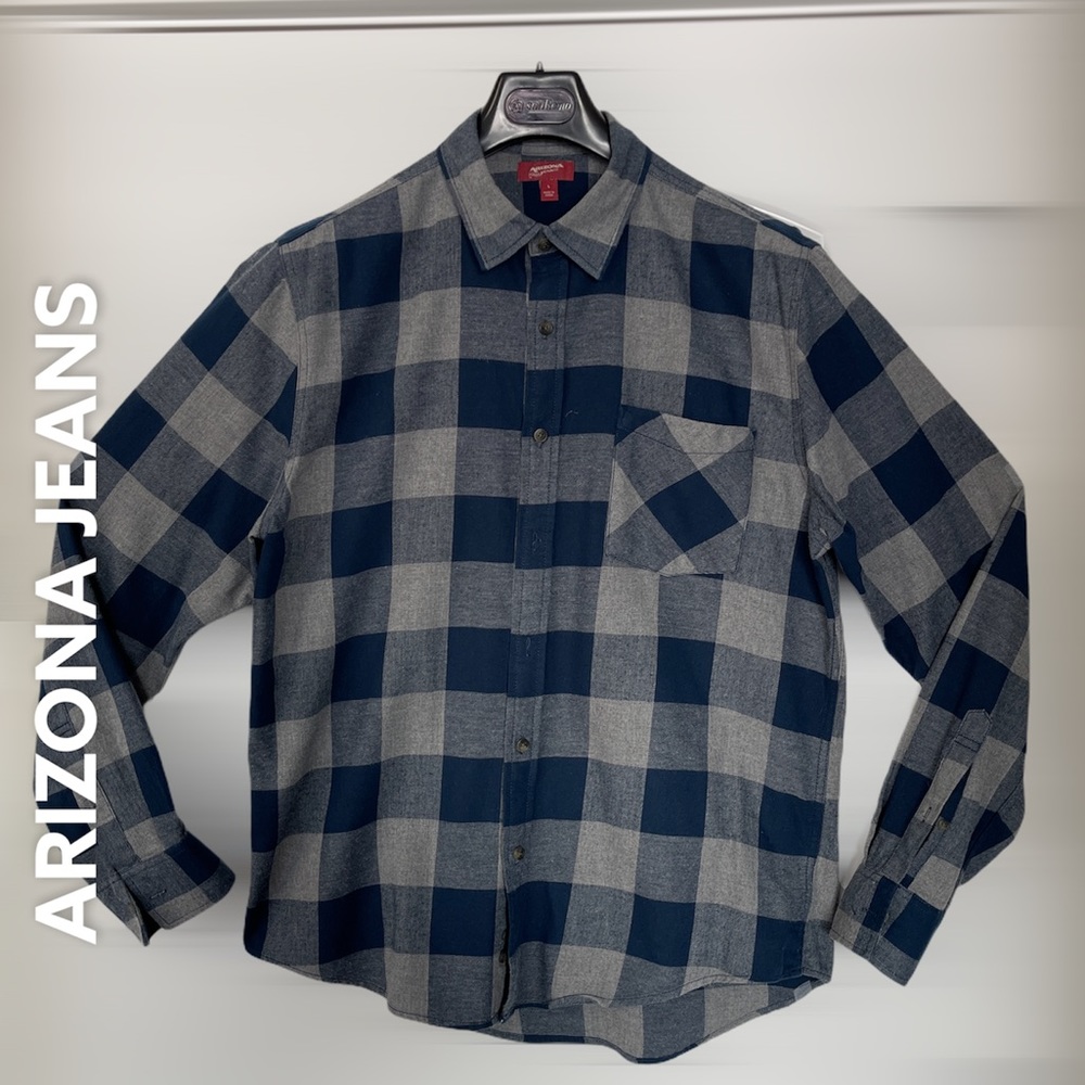 Arizona Jeans Button Down Collared Casual Shirt L